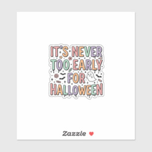 Pegatina Camiseta tipográfica Cute Vintage Halloween Too Ea