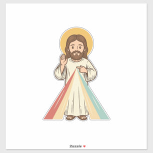 Pegatina Camiseta vectorial de bendición religiosa vintage
