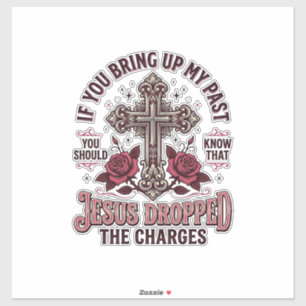 Pegatina Camiseta Vintage Cruz Jesús Retiró Los Cargos