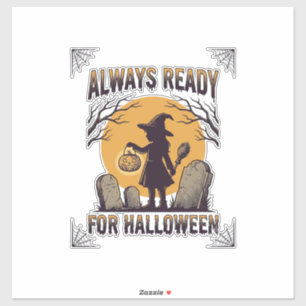 Pegatina Camiseta Vintage de Halloween para fans de la temp
