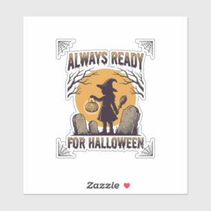 Pegatina Camiseta Vintage de Halloween para fans de la temp