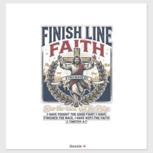 Pegatina Camiseta Vintage de Jesús Corriendo Maratón Gráfic