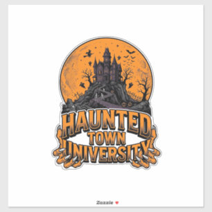 Pegatina Camiseta Vintage Halloween Universidad Pueblo Embr