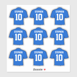 Pegatina Camisetas de Fútbol Azul