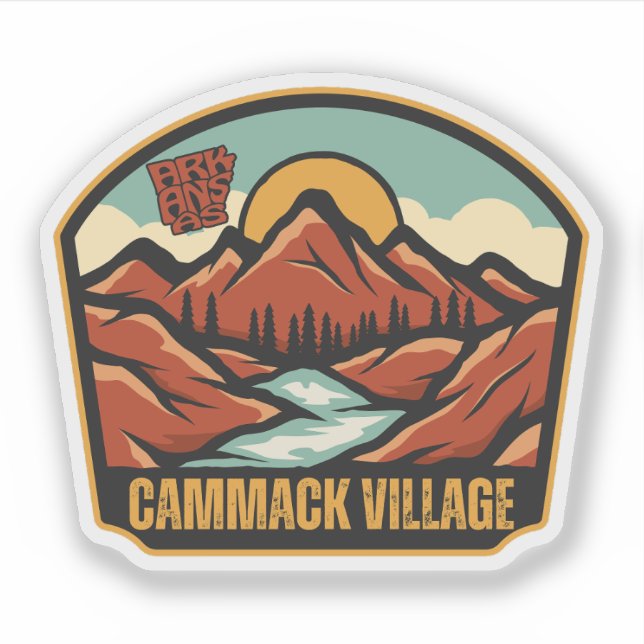 Pegatina Cammack Village, Arkansas  (Anverso)