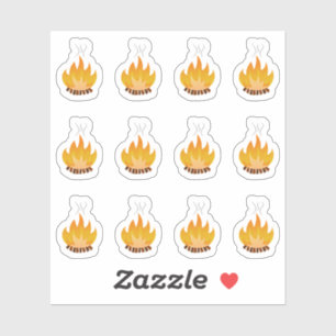 Pegatina Campamento de tiempo de acampada Bomba al aire lib