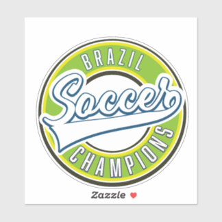 Pegatina Campeón de fútbol de Brasil