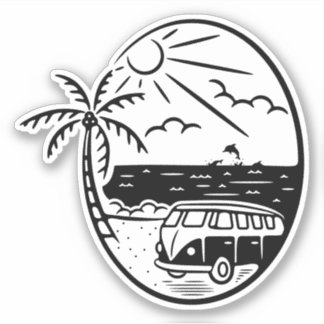 Pegatina Camper Sticker Vanlife