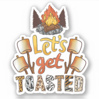 Pegatina Campfire de campamento