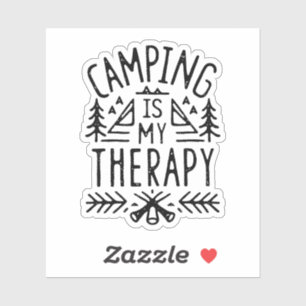 Pegatina Camping es mi terapia