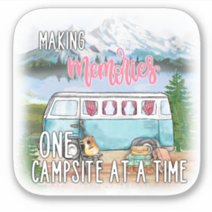 Pegatina Camping Making Memories Remolque para Campamento M