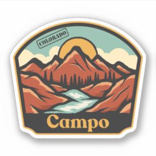 Pegatina Campo, Colorado
