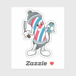 Pegatina Can as Hairdresser con Razor