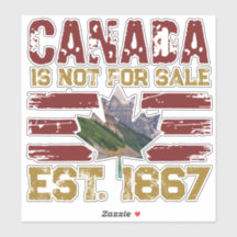 Canadá no está a la venta Est 1867 Vintage Grunge