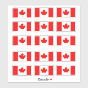 Pegatina Canadá - Paquete de bandera canadiense, canadá, ca