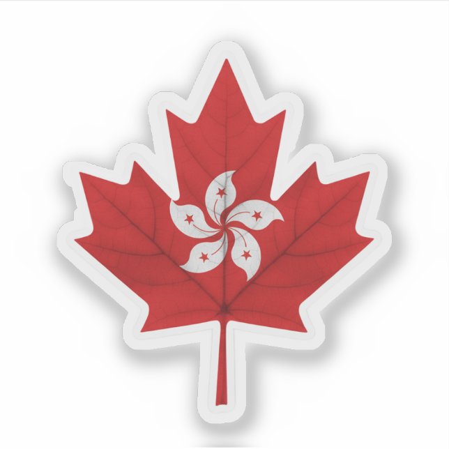 Pegatina Canadian Hong Konger (Anverso)