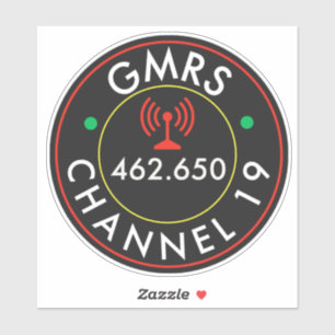 Pegatina Canal 19 de GMRS