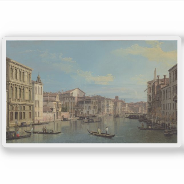 Pegatina Canaletto - El Gran Canal de Venecia (Anverso)