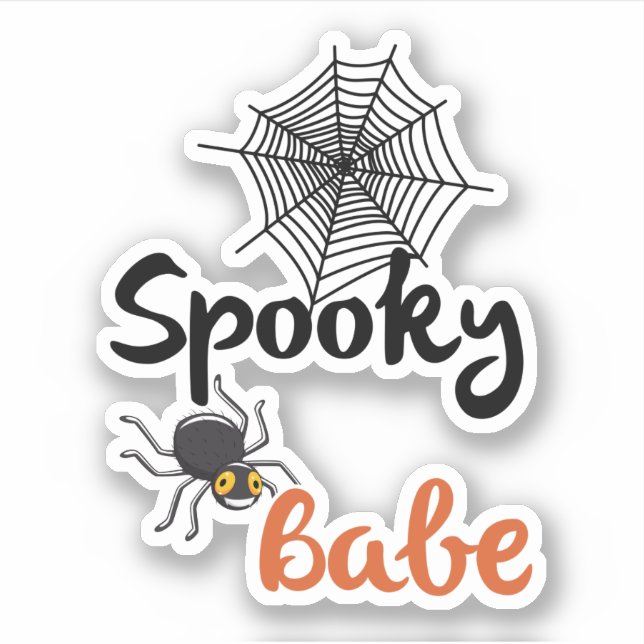 Pegatina Canción de fantasía - Diseño de Halloween lindo (Anverso)