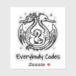 Pegatina Canción de patos y Personalizado-Pegatina de vinil