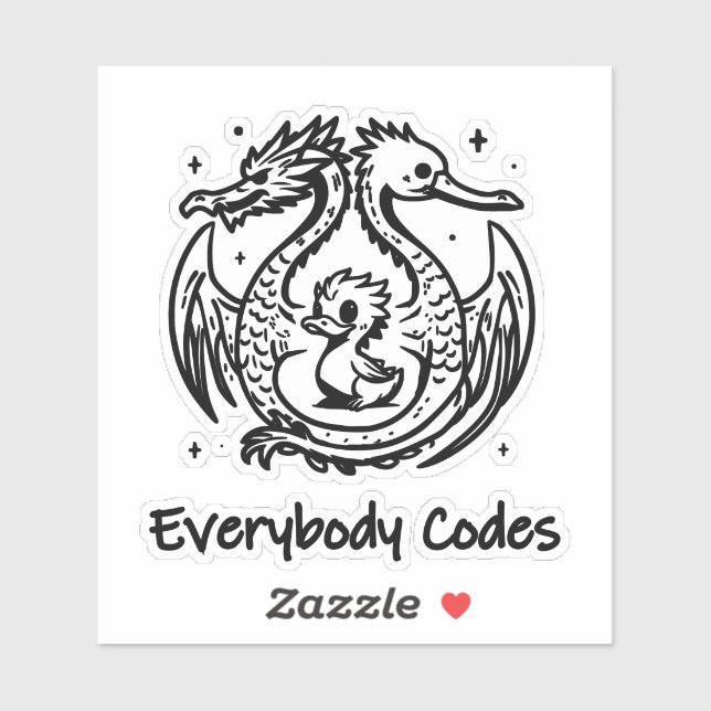 Pegatina Canción de patos y Personalizado-Pegatina de vinil (Hoja)