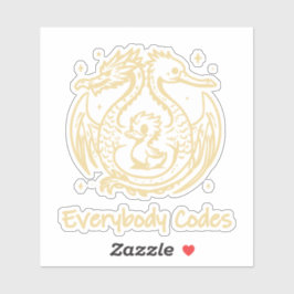 Pegatina Canción de patos y Personalizado-Pegatina de vinil