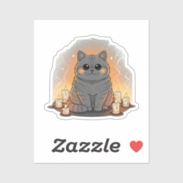 Pegatina Candle Circle Brit - Halloween británico de estilo