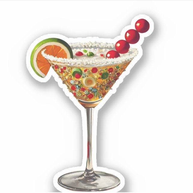 Pegatina Candy Martini, Navidades modernos de mediados de s (Anverso)