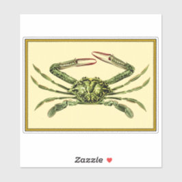 Pegatina Cangrejo vintage