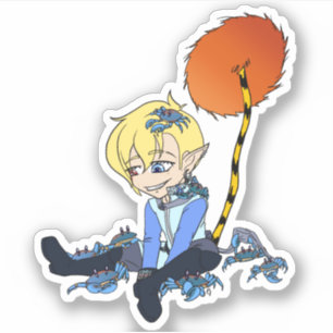 Pegatina Cangrejos de cumpleaños por odisea ocular