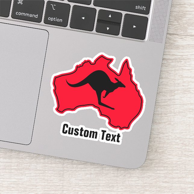 Pegatina Canguro en Australia (Detalle)