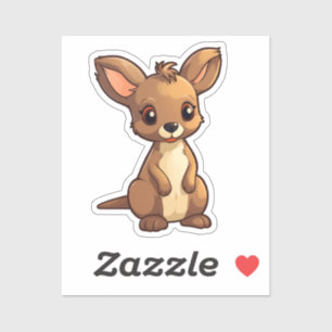 Pegatina canguro personalizado