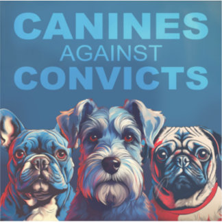 Pegatina Caninas contra convictos