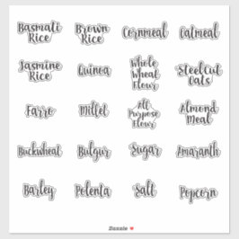 Pegatina Cañón de almacenamiento de granos enteros