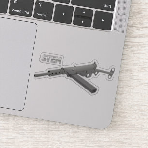 Pegatina Cañón subautomático Sten MKII británico