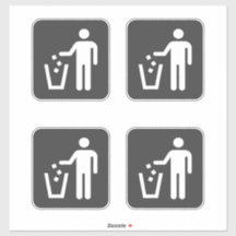 Cans de basura en interiores y exteriores