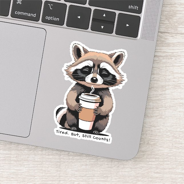 Pegatina Cansado Pero Cuenta – Recordatorio Suave (Detalle)
