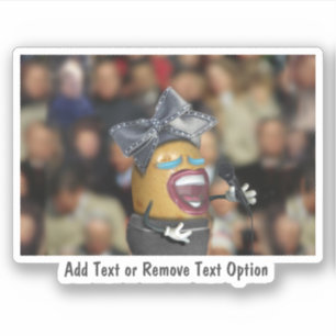 Pegatina Cantando Papa y el Gorra Big Bow