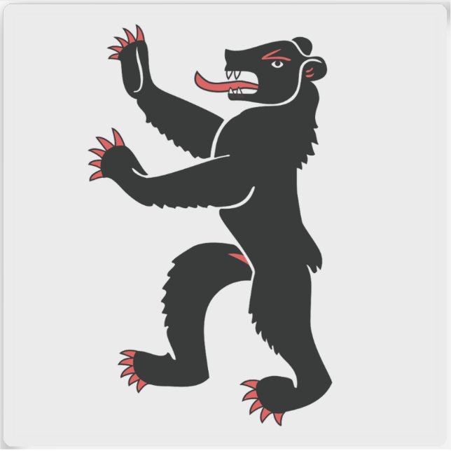 Pegatina Cantón de Appenzell Innerrhoden, Suiza (Anverso)