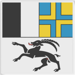 Pegatina Cantón de la bandera de Graubünden, Suiza