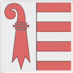 Pegatina Cantón de la bandera del Jura, Suiza