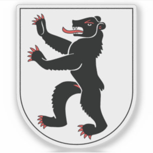 Pegatina Cantón del emblema de Appenzell Innerrhoden, Suiza