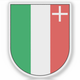 Pegatina Cantón del emblema de Neuchâtel (Neuchatel), Suiza