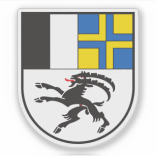 Pegatina Cantón del escudo de armas de Graubünden, Suiza