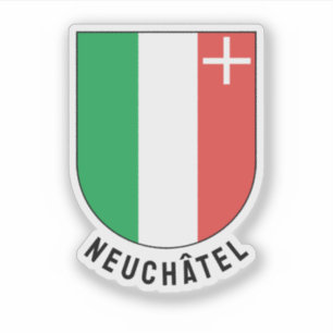 Pegatina Cantón del escudo de armas de Neuchâtel
