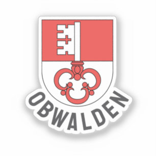 Pegatina Cantón del escudo de armas de Obwalden