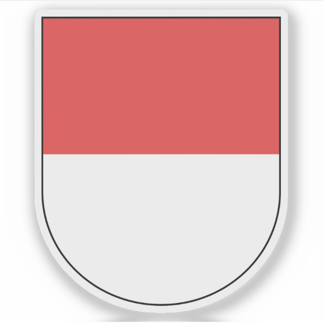 Pegatina Cantón del escudo de armas de Solothurn, Suiza (Anverso)