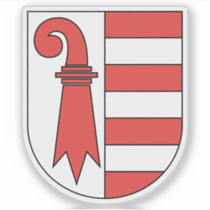 Pegatina Cantón del escudo de armas del Jura, Suiza