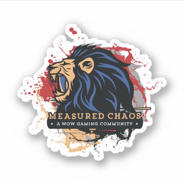 Pegatina Caos medido (Anverso)