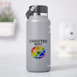 Pegatina Caótico Gay D20 – Orgullo LGBTQ+ DND